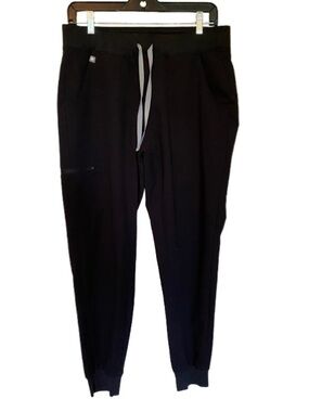 FIGS Women’s Zamora Jogger Scrub Pants in Black W18SW2005 Size M Gorpcore